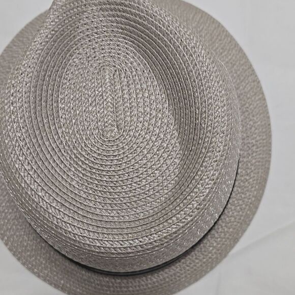 Something Special Stylish Tan Fedora Hat with Black Stripe - Picture 10 of 10